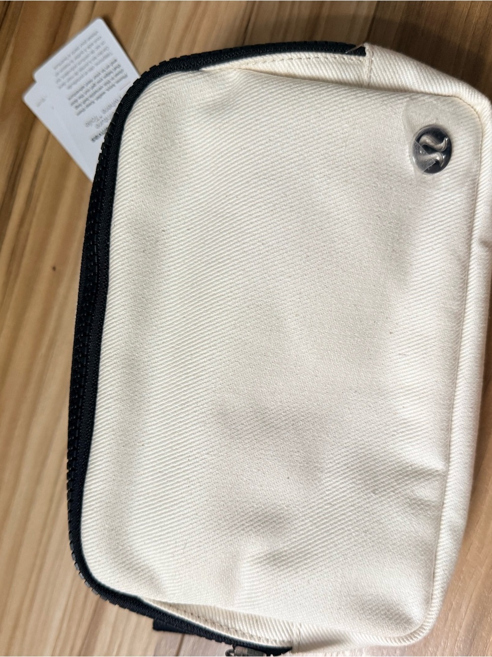 lululemon athletica Cream Canvas belt bag